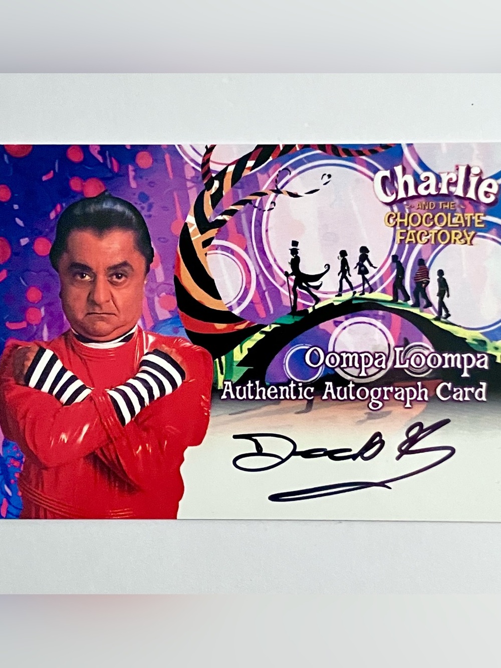 CHARLIE & THE CHOCOLATE FACTORY Signed Artbox Card / DEEP ROY as OOMPA LOOMPA
